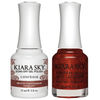 Kiara Sky Gel + Matching Lacquer - Frosted Pomegranate #457-Gel Nail Polish-Universal Nail Supplies