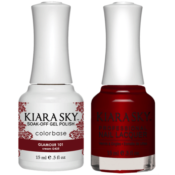 Kiara Sky Gel + Matching Lacquer - Glamour 101 #425-Gel Nail Polish-Universal Nail Supplies