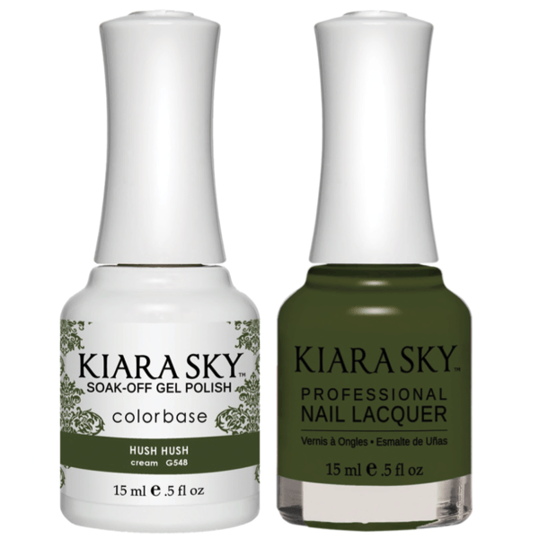 Kiara Sky Gel + Matching Lacquer - Hush Hush #548-Gel Nail Polish-Universal Nail Supplies
