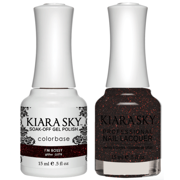 Kiara Sky Gel + Matching Lacquer - I'm Bossy #578-Gel Nail Polish-Universal Nail Supplies