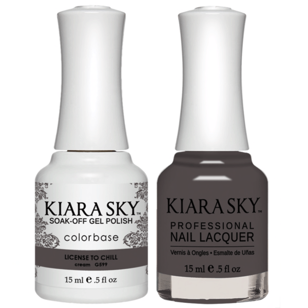 Kiara Sky Gel + Matching Lacquer - License To Chill #599-Gel Nail Polish-Universal Nail Supplies