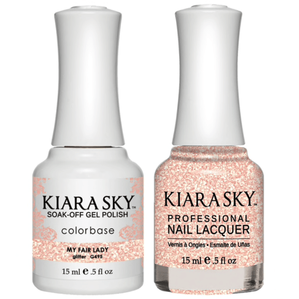 Kiara Sky Gel + Matching Lacquer - My Fair Lady #495-Gel Nail Polish-Universal Nail Supplies