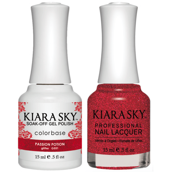 Kiara Sky Gel + Matching Lacquer - Passion Potion #551-Gel Nail Polish-Universal Nail Supplies