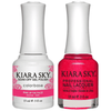 Kiara Sky Gel + Matching Lacquer - Pink Up The Pace #451-Gel Nail Polish-Universal Nail Supplies