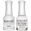 Kiara Sky Gel + Matching Lacquer - Pure White #401-Gel Nail Polish-Universal Nail Supplies