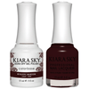 Kiara Sky Gel + Matching Lacquer - Riyalistic Maroon #545-Gel Nail Polish-Universal Nail Supplies