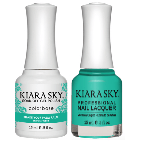 Kiara Sky Gel + Matching Lacquer - Shake Your Palm Palm #588-Gel Nail Polish-Universal Nail Supplies