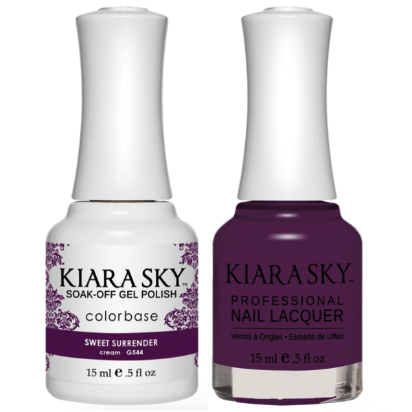 Kiara Sky Gel + Matching Lacquer - Sweet Surrender #544-Gel Nail Polish-Universal Nail Supplies