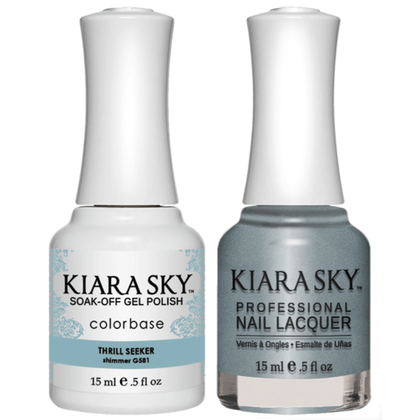 Kiara Sky Gel + Matching Lacquer - Thrill Seeker #581-Gel Nail Polish-Universal Nail Supplies