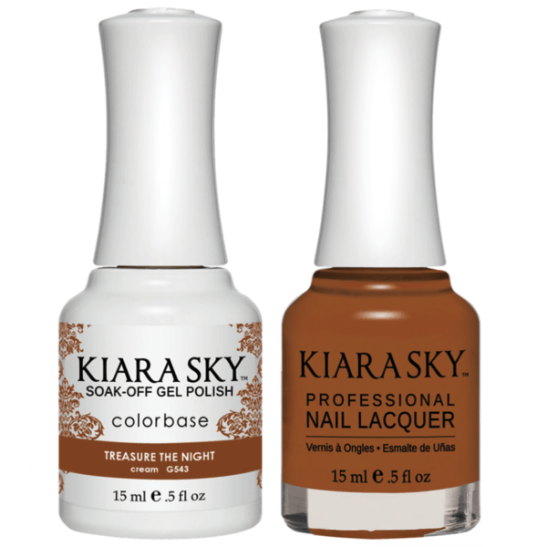 Kiara Sky Gel + Matching Lacquer - Treasure The Night #543-Gel Nail Polish-Universal Nail Supplies