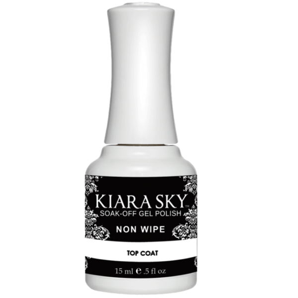 Kiara Sky Gel Polish - Non Wipe Top Coat 0.5 oz 15 mL-Base & Top Coats-Universal Nail Supplies