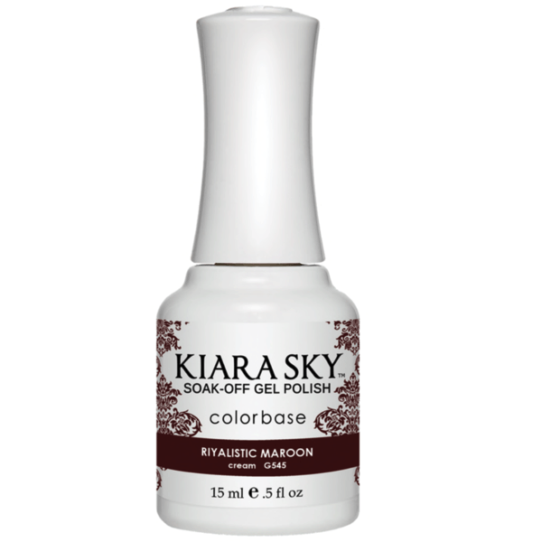 Kiara Sky Gel Polish - Riyalistic Maroon #G545-Gel Nail Polish-Universal Nail Supplies