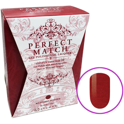 LeChat Perfect Match Gel + Matching Lacquer Cherry Bomb #190-Gel Nail Polish + Lacquer-Universal Nail Supplies