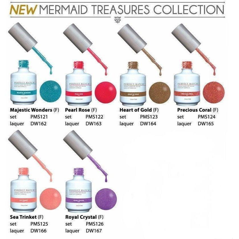LeChat Perfect Match Gel + Matching Lacquer Mermaid Treasures Collection #121 - #126-Gel Nail Polish + Lacquer-Universal Nail Supplies