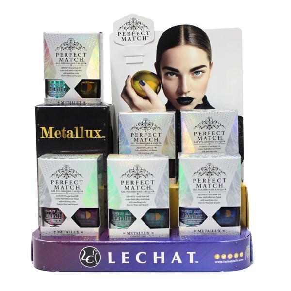LeChat Perfect Match Gel + Matching Lacquer Metallux Collection #MLMS01 - #MLMS06-Gel Nail Polish-Universal Nail Supplies