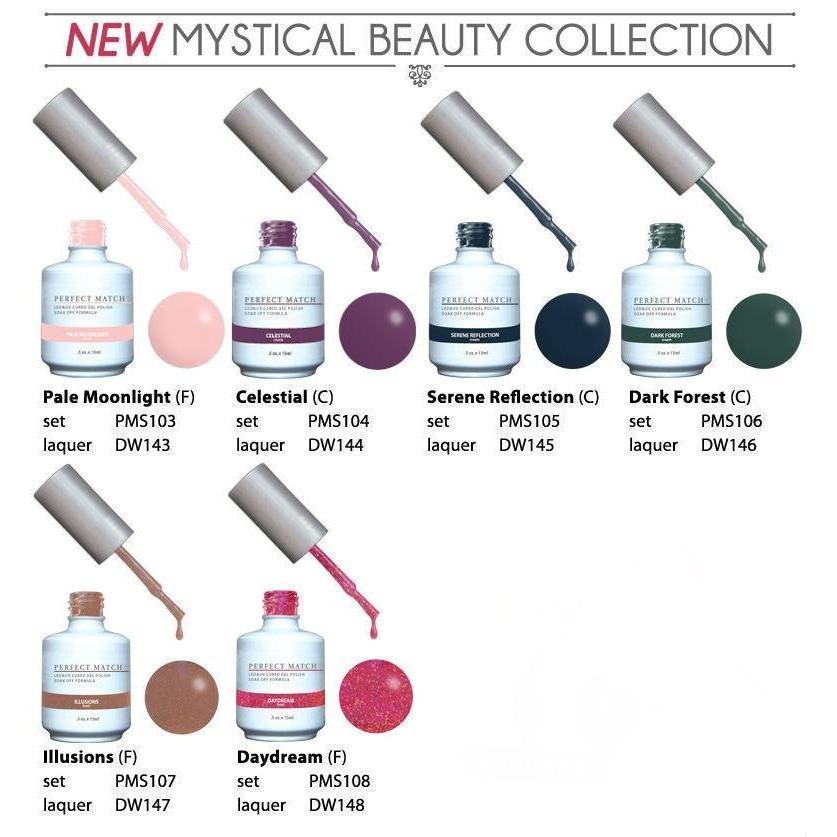 LeChat Perfect Match Gel + Matching Lacquer Mystical Beauty Collection #103 - #108-Gel Nail Polish + Lacquer-Universal Nail Supplies