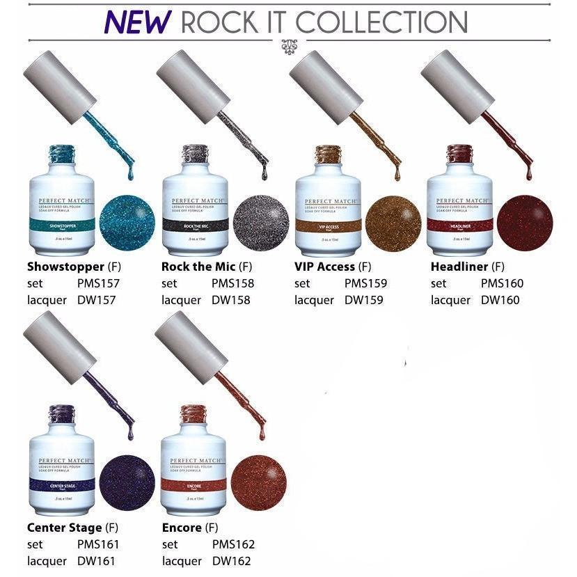 LeChat Perfect Match Gel + Matching Lacquer Rock It Collection #157 - #162-Gel Nail Polish-Universal Nail Supplies