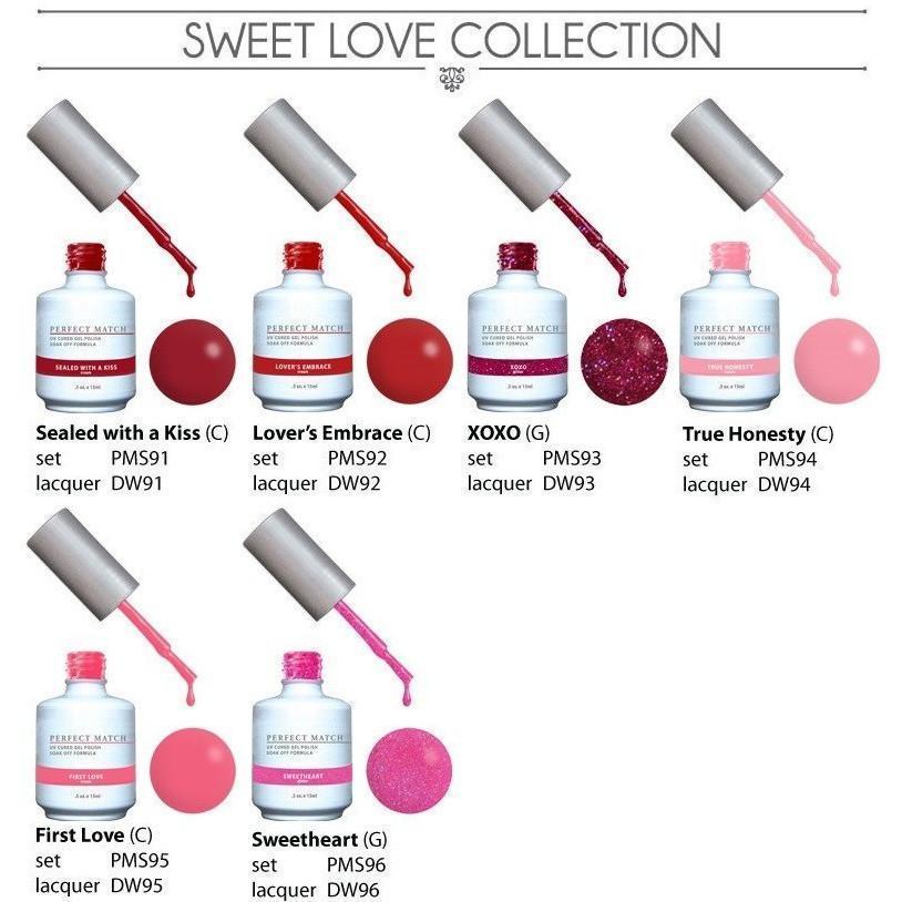 LeChat Perfect Match Gel + Matching Lacquer Sweet Love Collection #91 - #96-Gel Nail Polish + Lacquer-Universal Nail Supplies