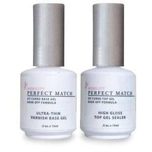 LeChat Perfect Match Ultra-Thin Varnish Base Gel + High Gloss Top Gel-Gel Nail Polish-Universal Nail Supplies