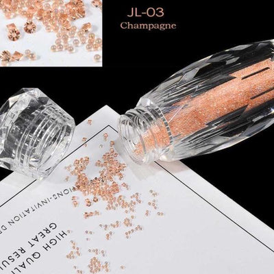 Mini Nail Art Beads - Champagne #JL03-Nail Art-Universal Nail Supplies