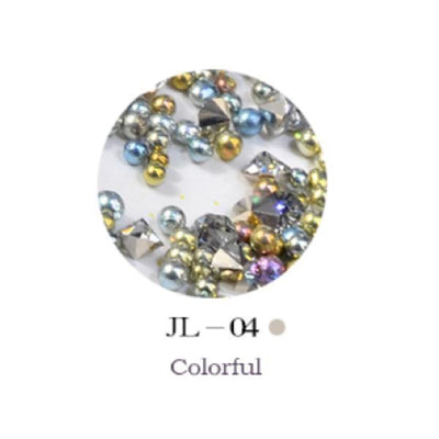 Mini Nail Art Beads - Colorful #JL04-Nail Art-Universal Nail Supplies