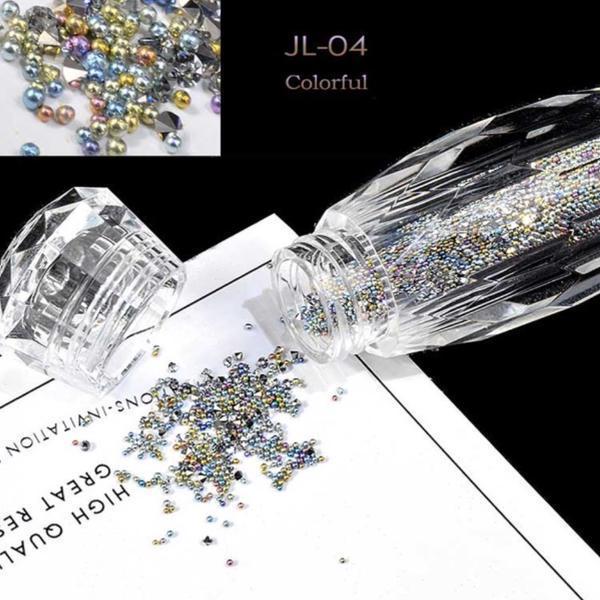 Mini Nail Art Beads - Colorful #JL04-Nail Art-Universal Nail Supplies