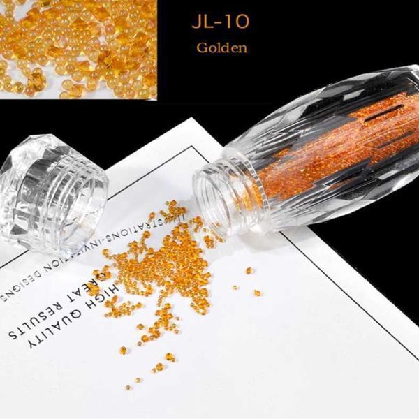 Mini Nail Art Beads - Golden #JL10-Nail Art-Universal Nail Supplies