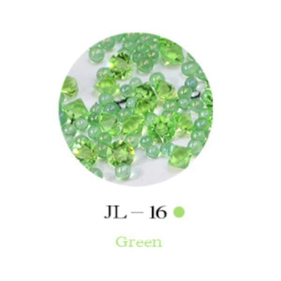 Mini Nail Art Beads - Green #JL16-Nail Art-Universal Nail Supplies