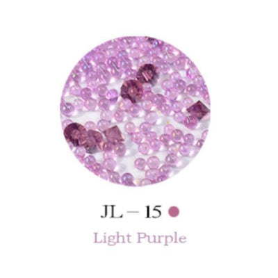 Mini Nail Art Beads - Light Purple #JL15-Nail Art-Universal Nail Supplies