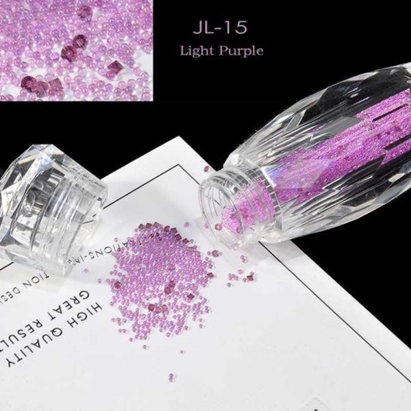 Mini Nail Art Beads - Light Purple #JL15-Nail Art-Universal Nail Supplies