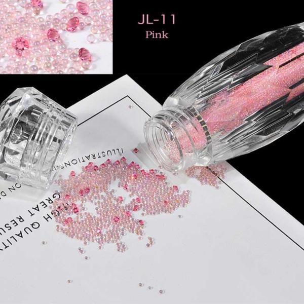 Mini Nail Art Beads - Pink #JL11-Nail Art-Universal Nail Supplies