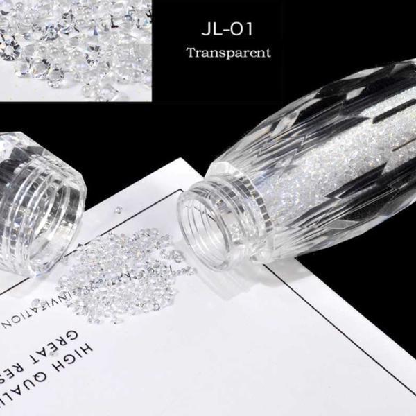 Mini Nail Art Beads - Transparent #JL01-Nail Art-Universal Nail Supplies