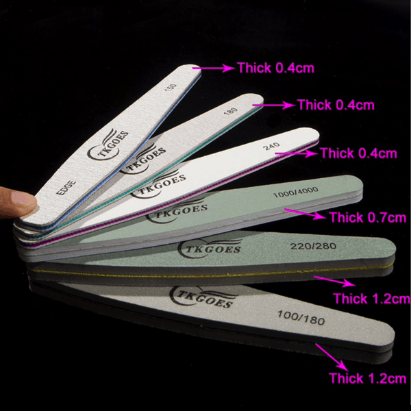 Nail Files and Buffers set of 6-Nail Files-Universal Nail Supplies