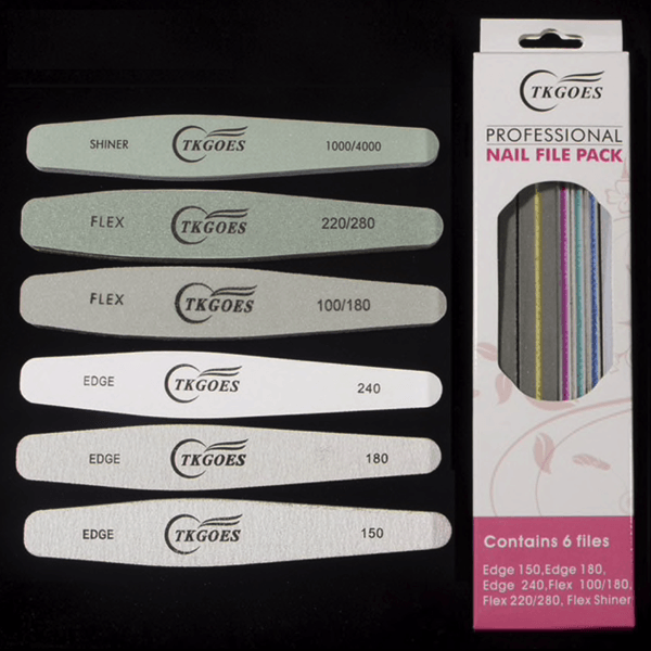 Nail Files and Buffers set of 6-Nail Files-Universal Nail Supplies