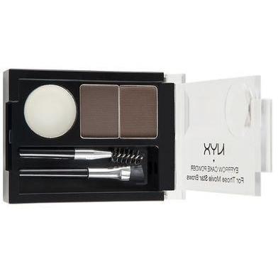 NYX Eyebrow Cake Powder - Dark Brown/Brown ECP02-makeup cosmetics-Universal Nail Supplies
