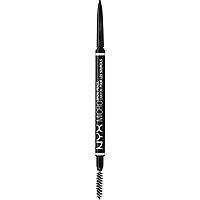 NYX Micro Brow Pencil - Black #08-makeup cosmetics-Universal Nail Supplies