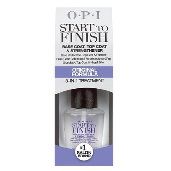 OPI 3-In-1 Start To Finish Base Coat, Top Coat, & Strengthener-Gel Nail Polish-Universal Nail Supplies