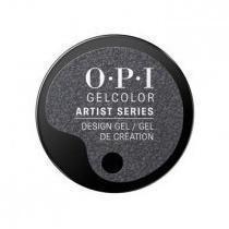 OPI GelColor Artist Series Design Gel - This Grey Is Totally Coal! #GP020