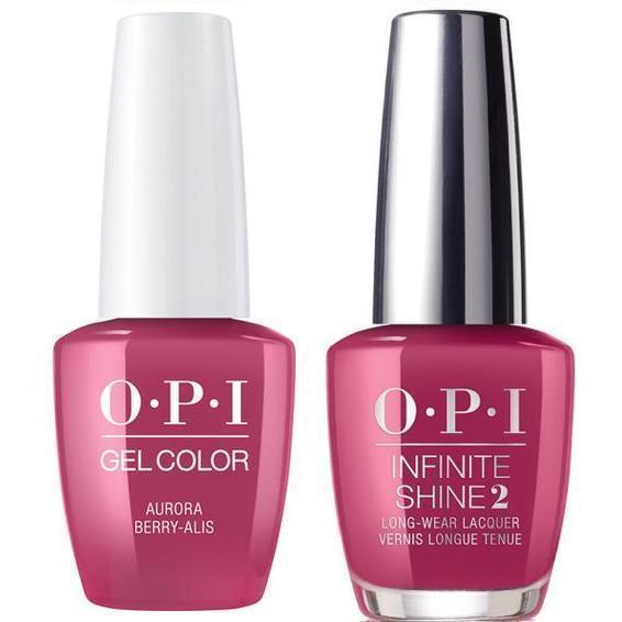 OPI GelColor Aurora Berry-Alis #I64 + Infinite Shine #I64-Gel Nail Polish + Lacquer-Universal Nail Supplies