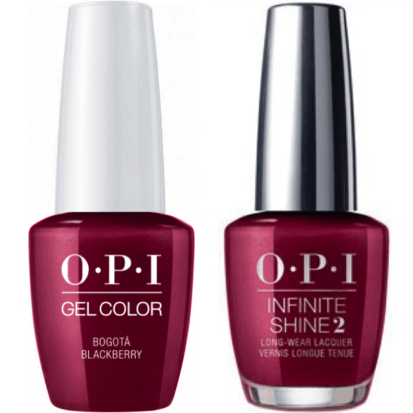 OPI GelColor Bogota Blackberry #F52 + Infinite Shine #F52-Gel Nail Polish + Lacquer-Universal Nail Supplies