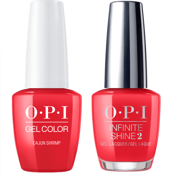 OPI GelColor Cajun Shrimp #L64 + Infinite Shine #L64-Gel Nail Polish + Lacquer-Universal Nail Supplies