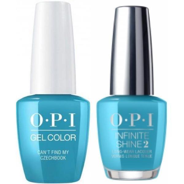OPI GelColor Can't Find My Czechbook #E75 + Infinite Shine #E75-Gel Nail Polish + Lacquer-Universal Nail Supplies