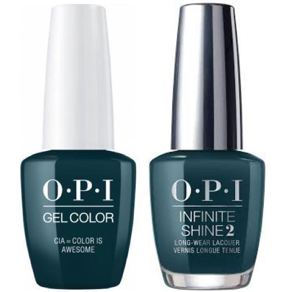 OPI GelColor CIA = Color Is Awesome #W53 + Infinite Shine #W53-Gel Nail Polish + Lacquer-Universal Nail Supplies