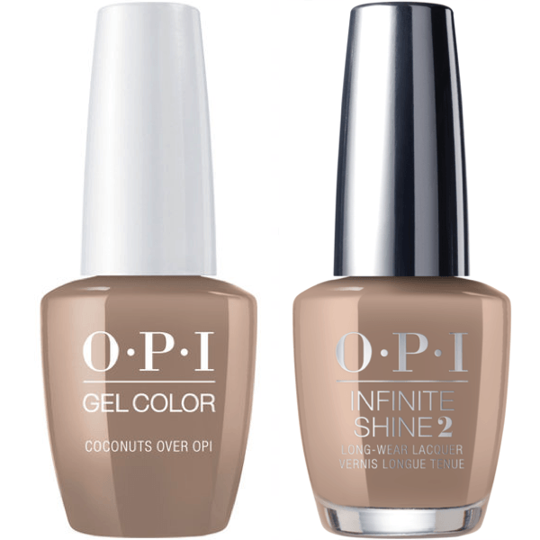OPI GelColor Coconuts Over OPI #F89 + Infinite Shine #F89-Gel Nail Polish + Lacquer-Universal Nail Supplies
