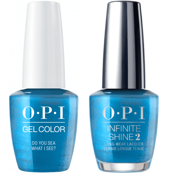OPI GelColor Do You Sea What I Sea? #F84 + Infinite Shine #F84-Gel Nail Polish + Lacquer-Universal Nail Supplies