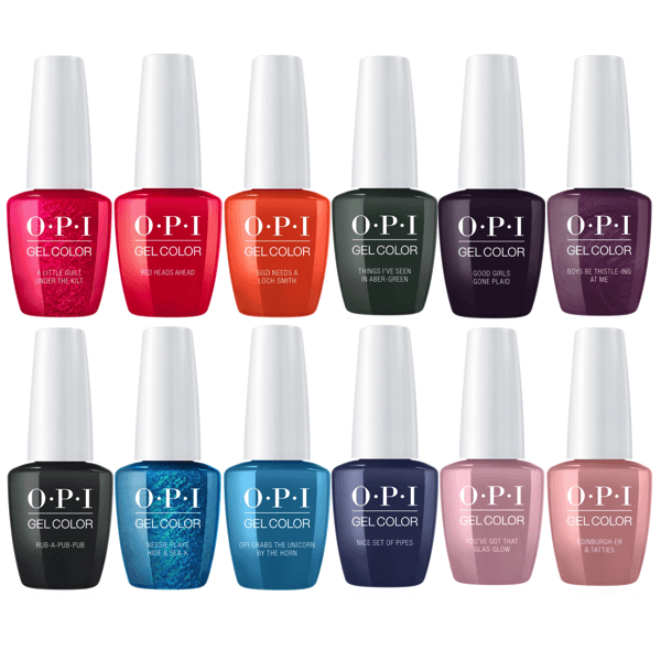 OPI GelColor Fall 2019 Scotland Collection Set Of 12-Gel Nail Polish-Universal Nail Supplies