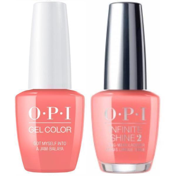 OPI GelColor Got Myself Into A Jam-Balaya #N57 + Infinite Shine #N57-Gel Nail Polish + Lacquer-Universal Nail Supplies