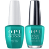 OPI GelColor + Infinite Shine Dance Party 'Teal Dawn #N74-Gel Nail Polish + Lacquer-Universal Nail Supplies