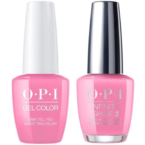 OPI GelColor + Infinite Shine Lima Tell You About This Color #P30-Gel Nail Polish + Lacquer-Universal Nail Supplies