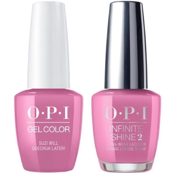 OPI GelColor + Infinite Shine Suzi Will Quechua Later! #P31-Gel Nail Polish + Lacquer-Universal Nail Supplies